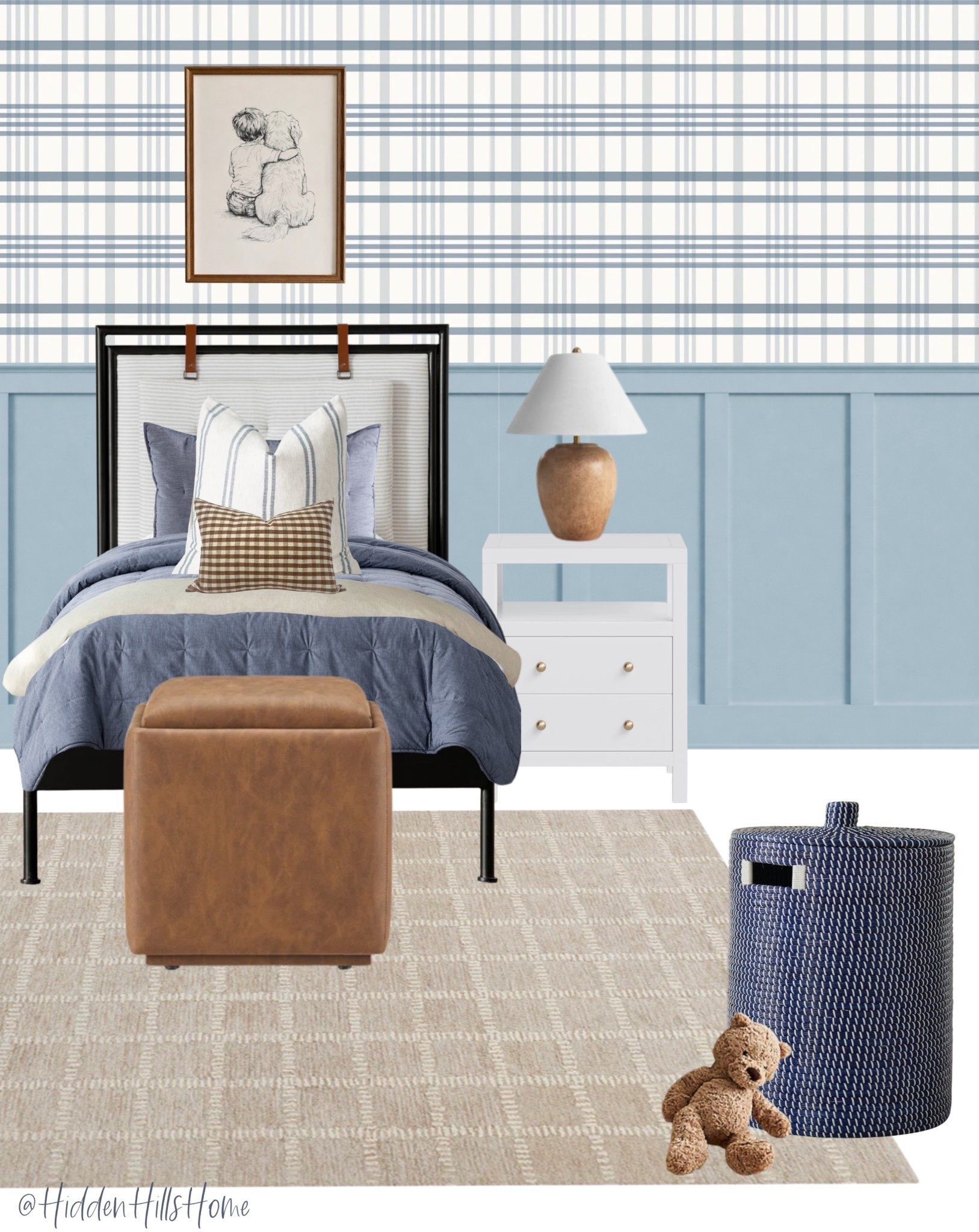 Toddler boys bedroom decor, boys room design, home decor ideas, kids bedroom mood board, twin bed, bedroom rug, kids bedroom inspiration, bedding, blue boys bedroom #boys

#LTKHome #LTKKids #LTKSaleAlert