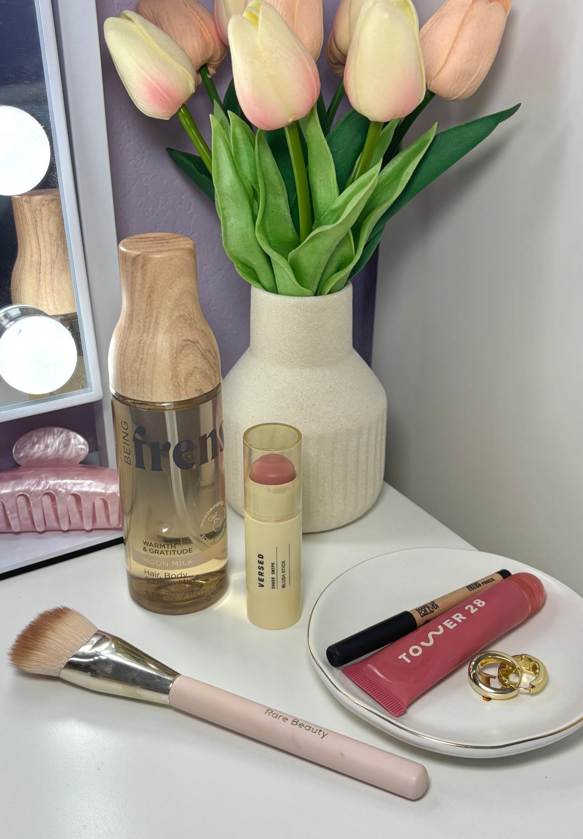 February favorites ✨#rarebeauty #tower28 #frenshe 