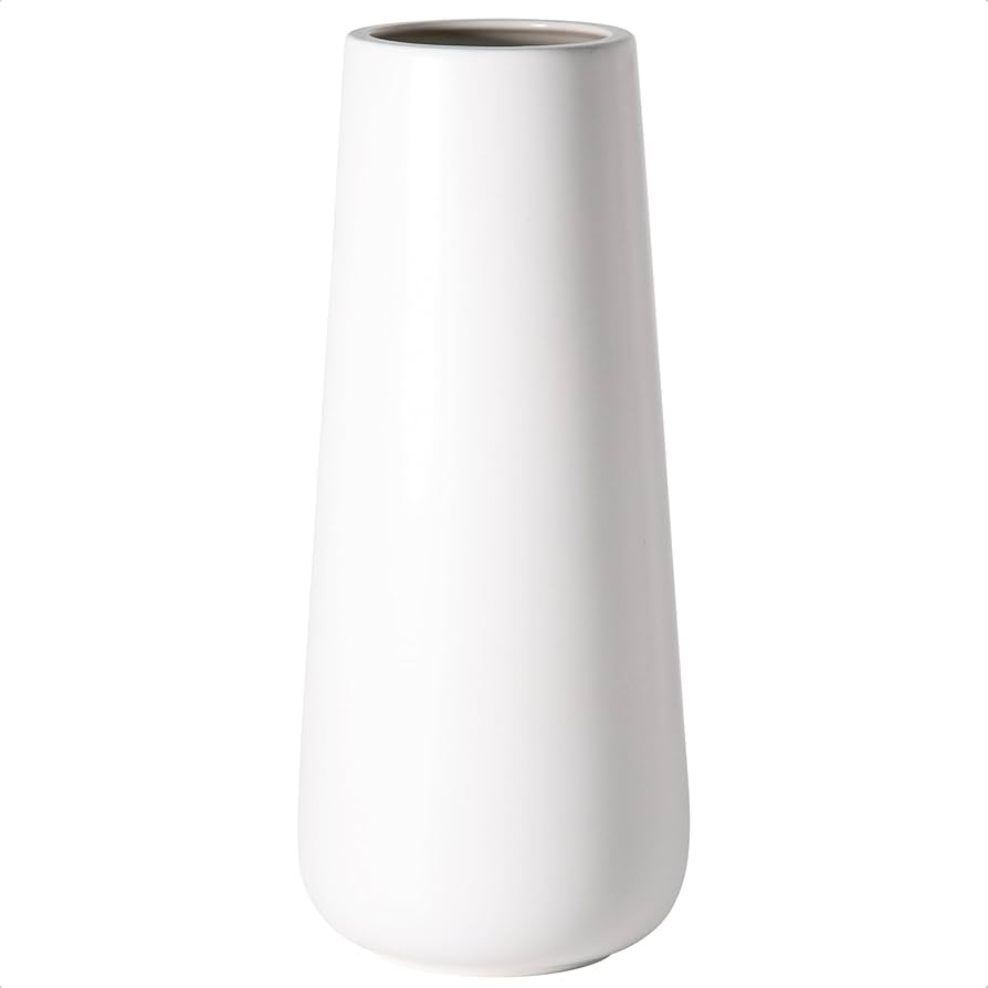 D'vine Dev 11 Inch Ceramic Flower Vase Matte Finishing, Minimalist Design for Home Décor, Bedroo... | Amazon (US)
