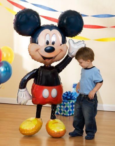 Mickey Mouse Airwalker 52" Inch Jumbo Foil Mylar Birthday Balloon | Amazon (US)
