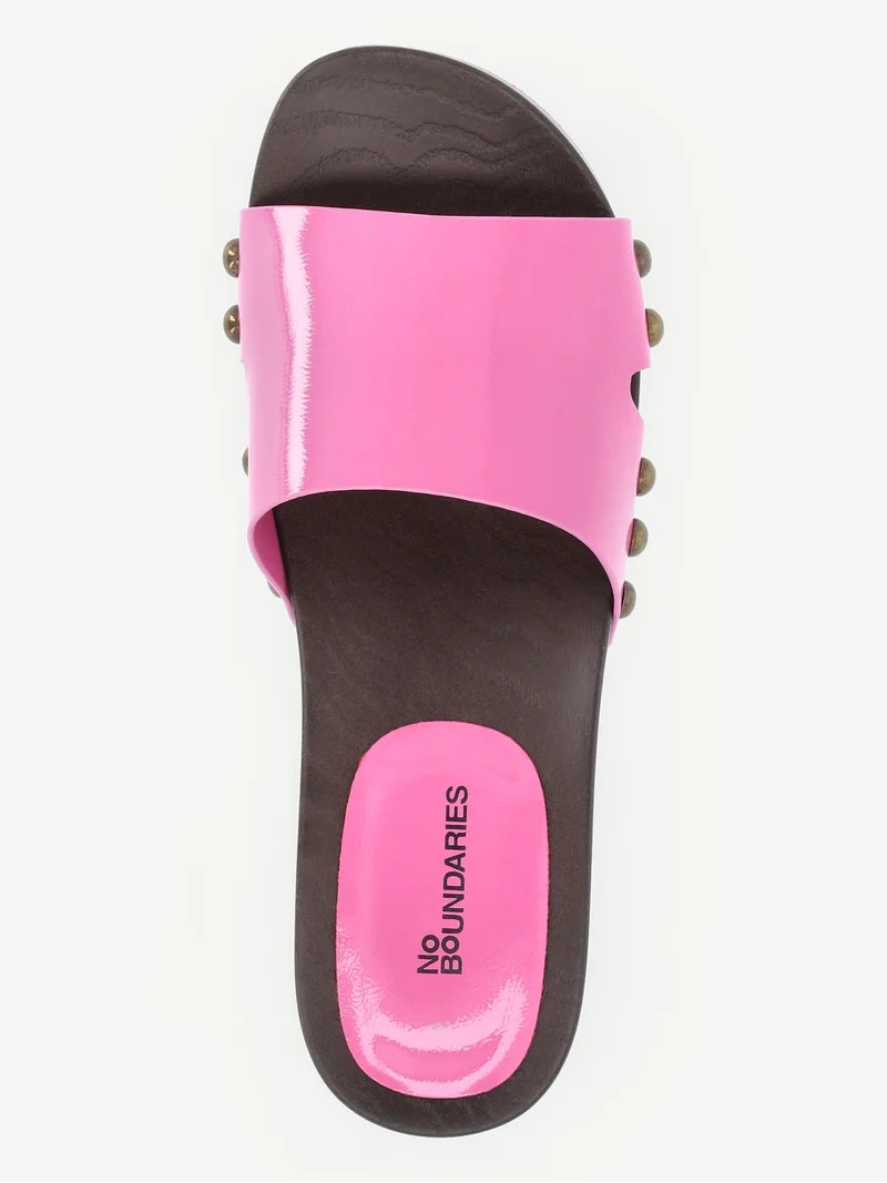 No Boundaries Studded Clog Sandals, Women's | Walmart (US)