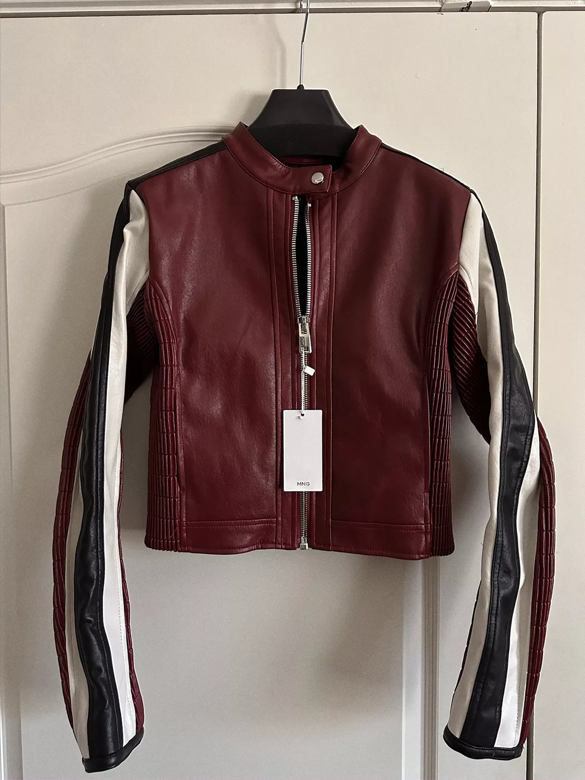Faux-leather biker jacket - Women curated on LTK