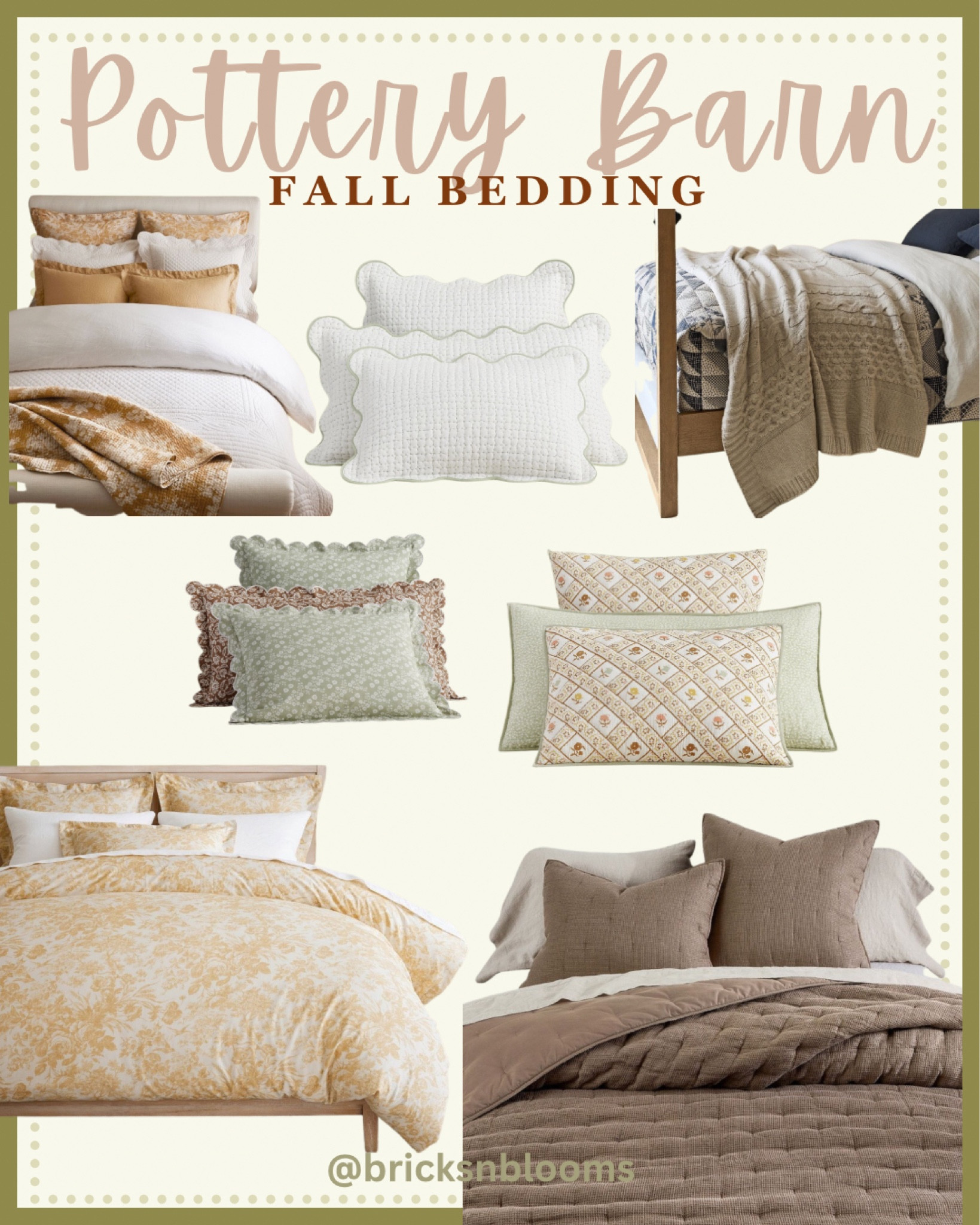 Pottery Barn Fall Bedding 

Floral bedding, pillows, quilts, cable knit, throw blanket, comforter, duvet 

#LTKstyletip #LTKhome #LTKSeasonal