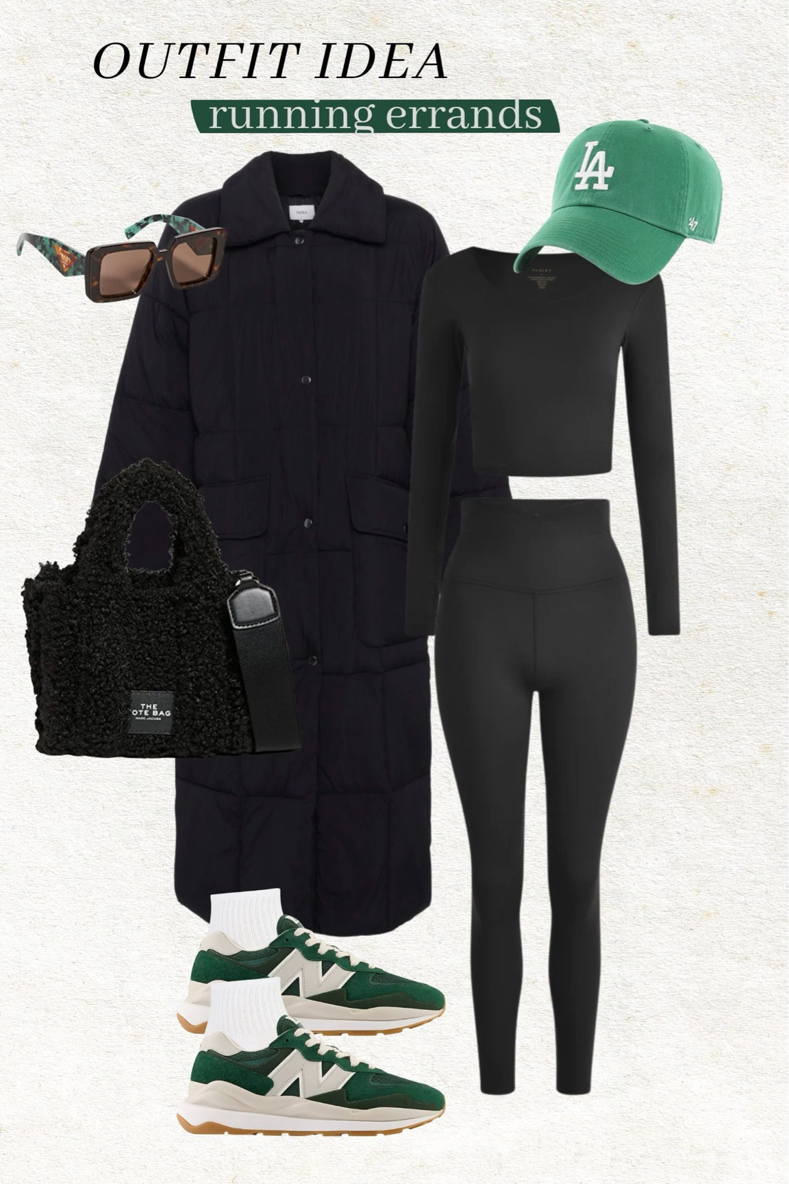 Outfit idea for running errands 🖤

Mom style; school drop off outfit; casual outfit; athleisure outfit; black leggings; beyond yoga; amazon fashion; alo yoga; puffer coat; new balance

#LTKunder100 #LTKshoecrush #LTKstyletip