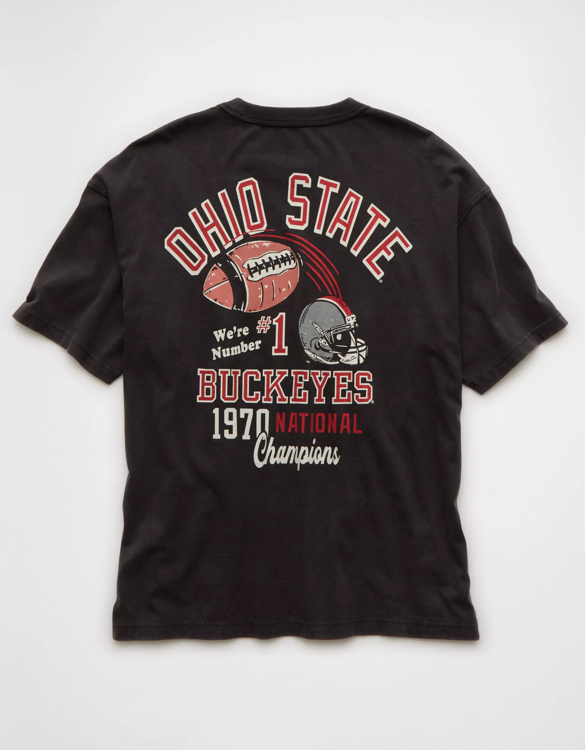 AE Boxy Ohio State Buckeyes Graphic T-Shirt | American Eagle Outfitters (US & CA)
