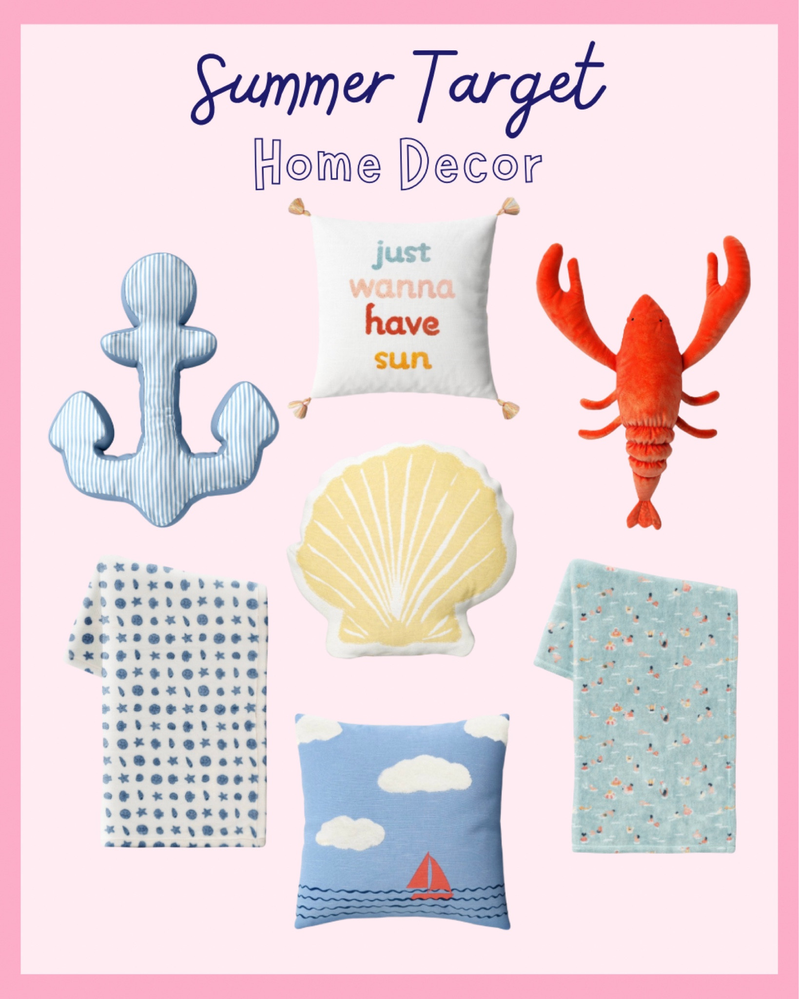 Target has the cutest summer decor! 
All $12!! I believe these will all sell out fast! Right now you can get all of it to shop, check your local 🎯 if in store! 



#LTKSeasonal #LTKhome #LTKfindsunder50
