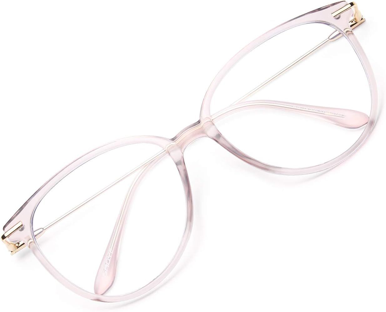 Gaoye Blue Light Blocking Glasses Women/Men, Fashion Round Cateye Frame UV Ray Filter Computer Ga... | Amazon (US)
