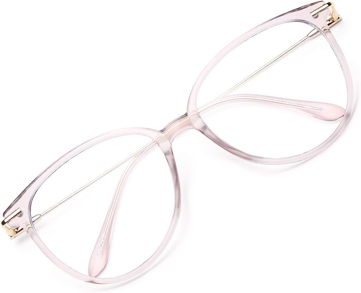 Gaoye Blue Light Blocking Glasses Women/Men, Fashion Round Cateye Frame UV Ray Filter Computer Ga... | Amazon (US)
