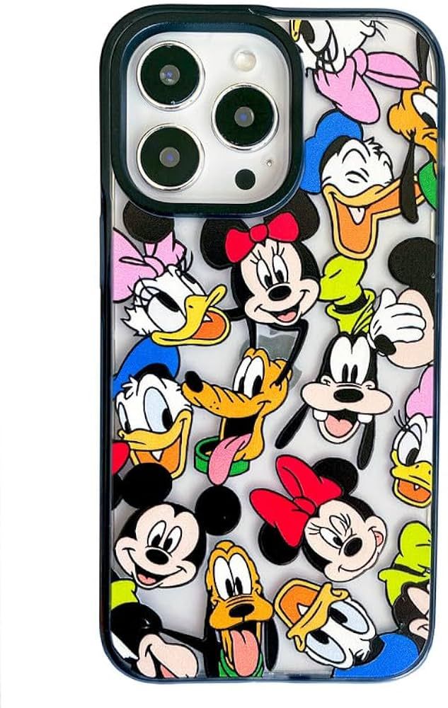 for iPhone Case Cute Cartoon Character Minnie & Mickey Mouse Girly for Girls Kids Boys Phone Case... | Amazon (US)