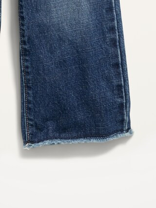 Slouchy Frayed-Hem Wide-Leg Jeans for Toddler Girls | Old Navy (US)