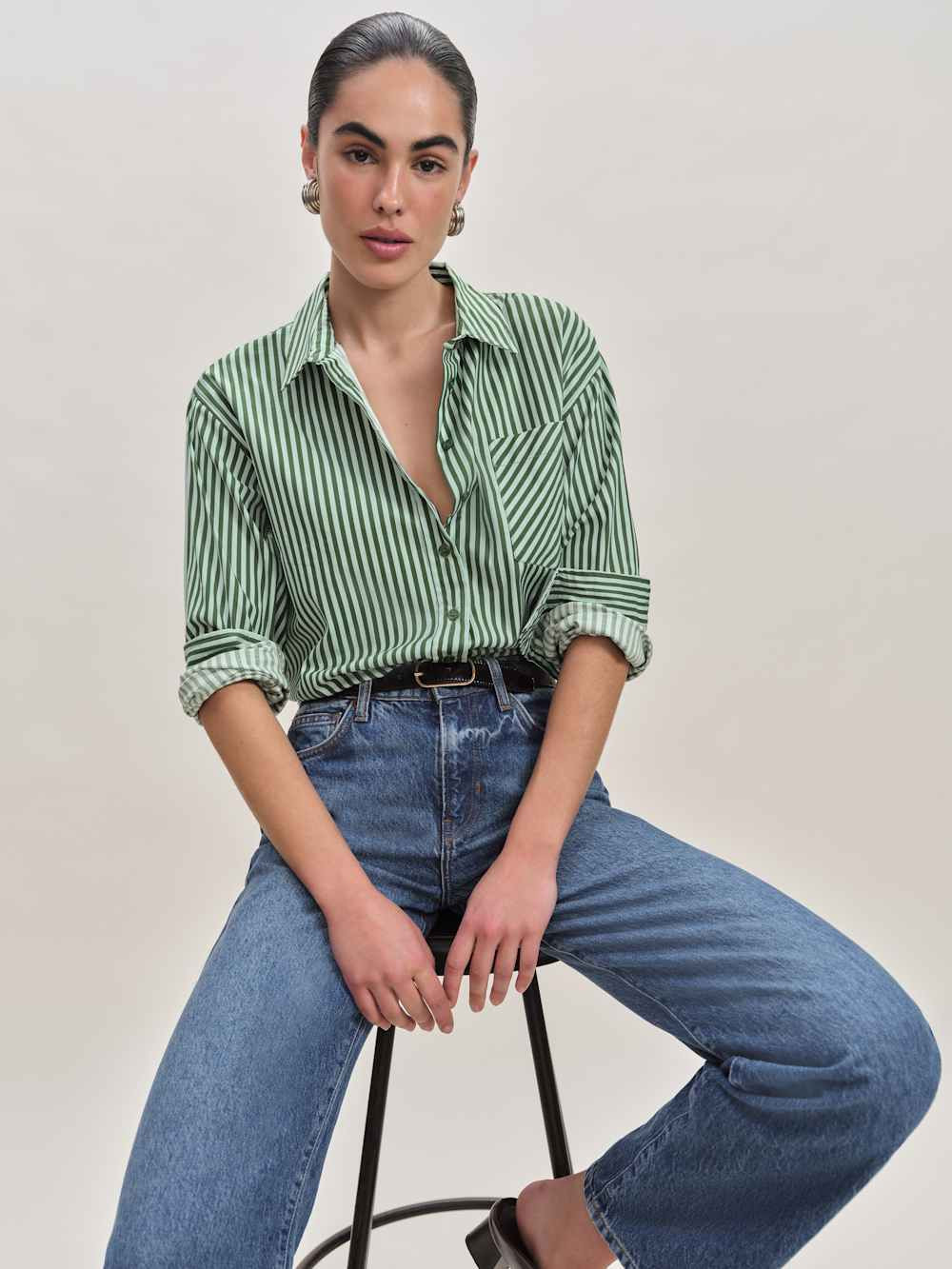 Eli Oversized Shirt | Reformation (Global)