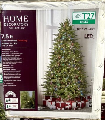 7.5 FULL Grand Duchess Twinkling Balsam Fir Christmas  Tree  T27 Home TikTok NEW  | eBay | eBay US
