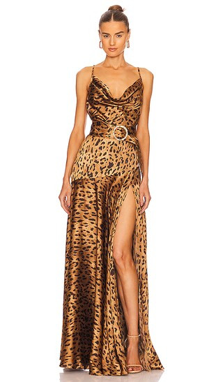 Bronx and Banco Leo Maxi Dress in Brown. - size L (also in M, S, XS) | Revolve Clothing (Global)