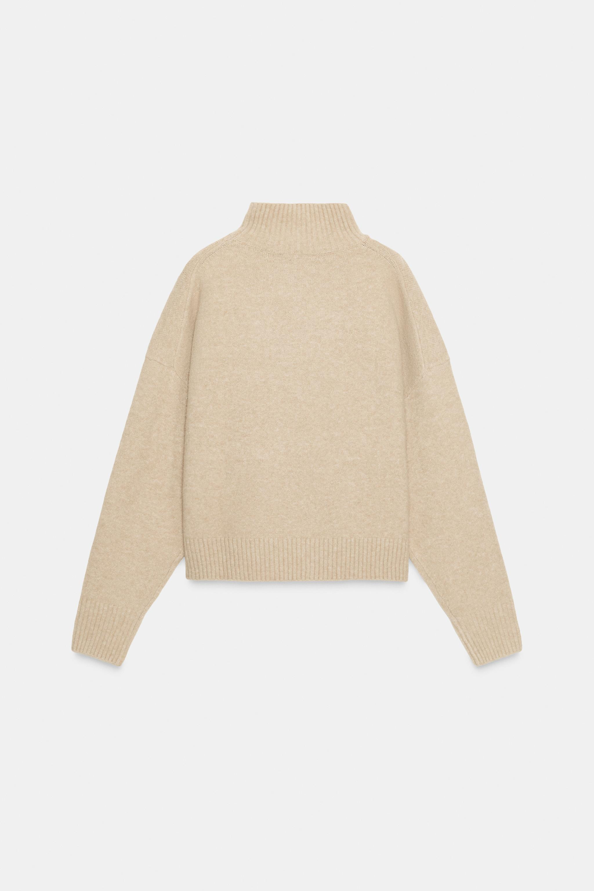 SOFT HIGH NECK KNIT JUMPER | Zara US