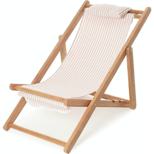 Mini Sling Chair, Lauren's Pink Stripe | Maisonette