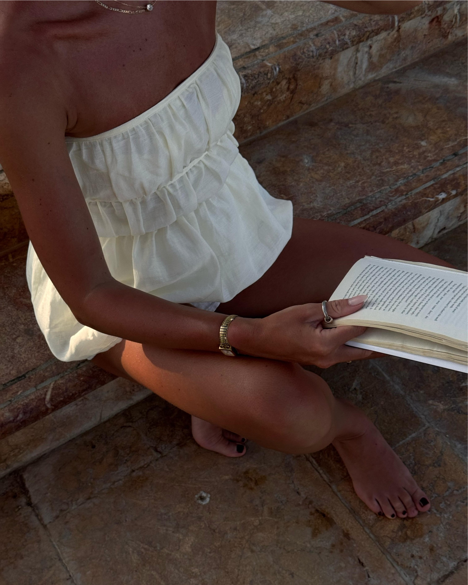 Second Summer top | Arket shorts | Loewe bag

Summer outfit, beach day, pool day, hot weather, cotton, linen, shorts, peplum top, ruched top, strapless top

#LTKspring #LTKuk #LTKsummer