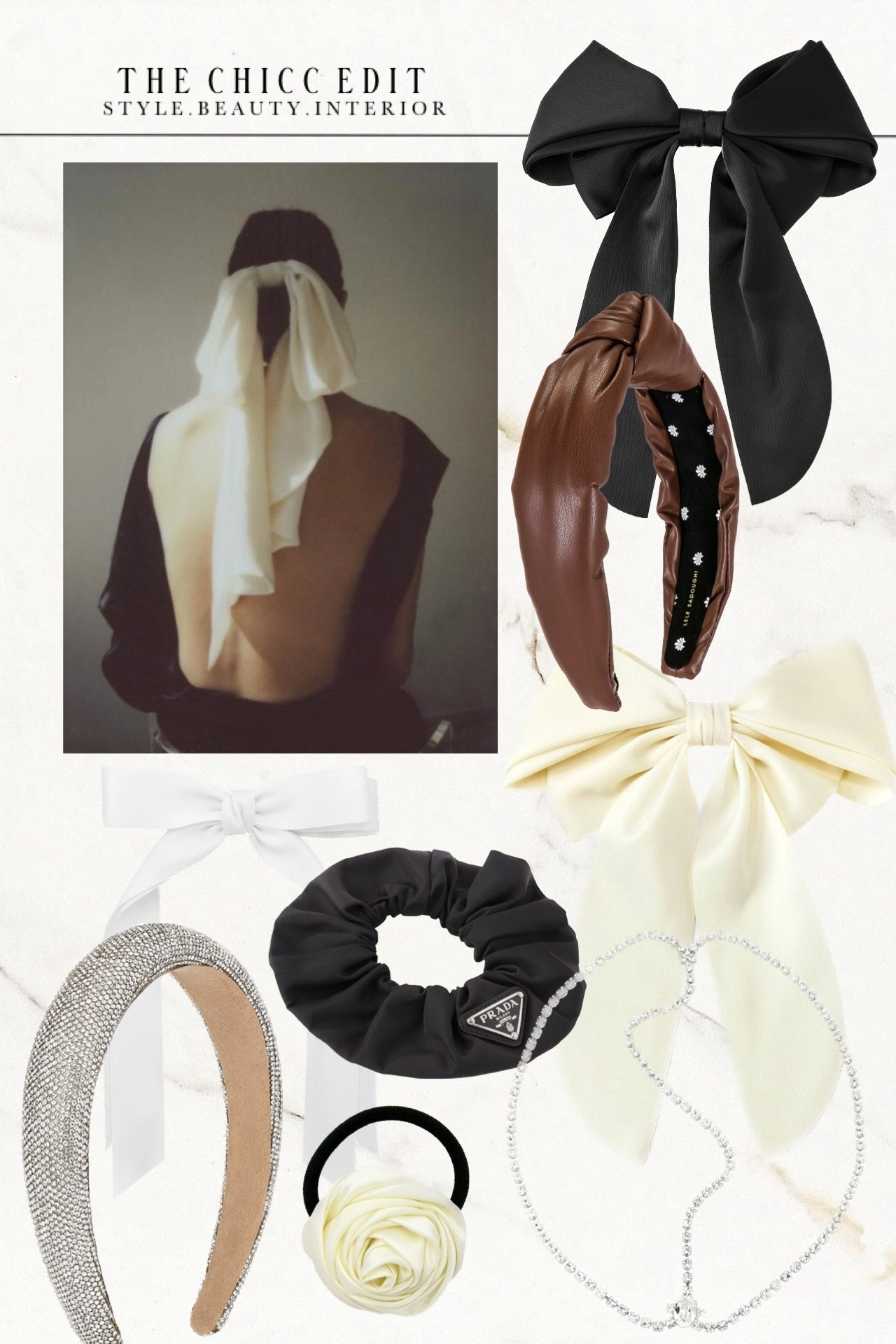 Hair accessories for women 🖤

#hairaccessories #hairclip #scrunchie #headband #prada 

#LTKgrwm #LTKFestival #LTKootd