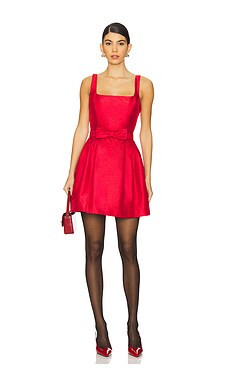 NICHOLAS Winx Mini Dress in Crimson from Revolve.com | Revolve Clothing (Global)