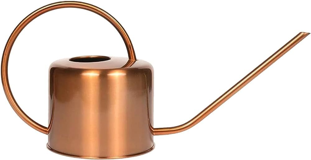 Homarden 40oz. Copper-Colored Indoor Plant Watering Can - Ergonomic Long Spout Design for Precisi... | Amazon (US)