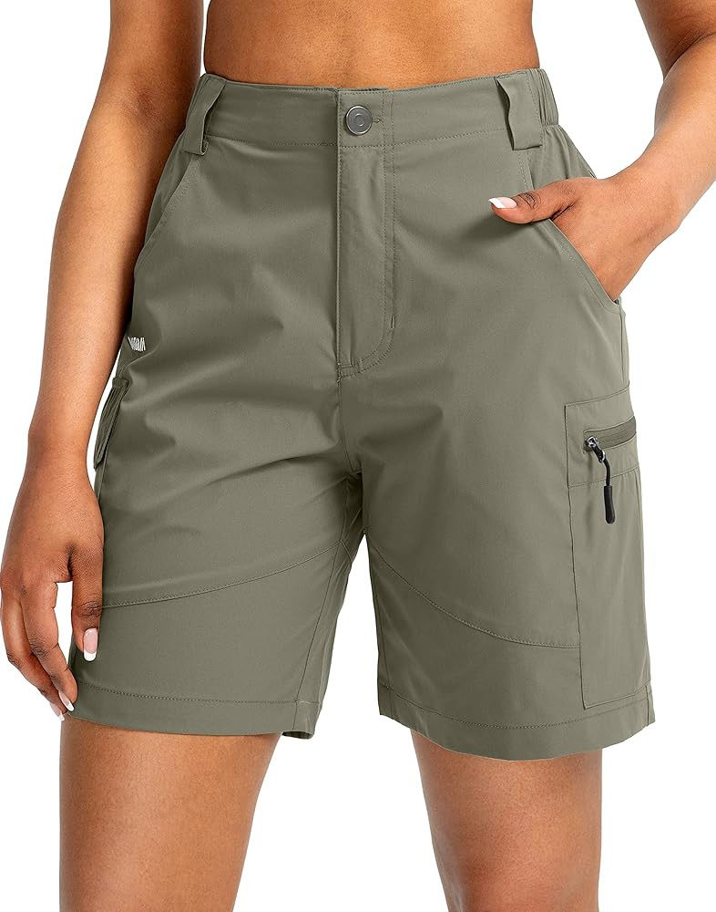 Viodia Women's 7" Hiking Cargo Shorts with Pockets Quick Dry Lightweight Shorts for Women Golf Ca... | Amazon (US)