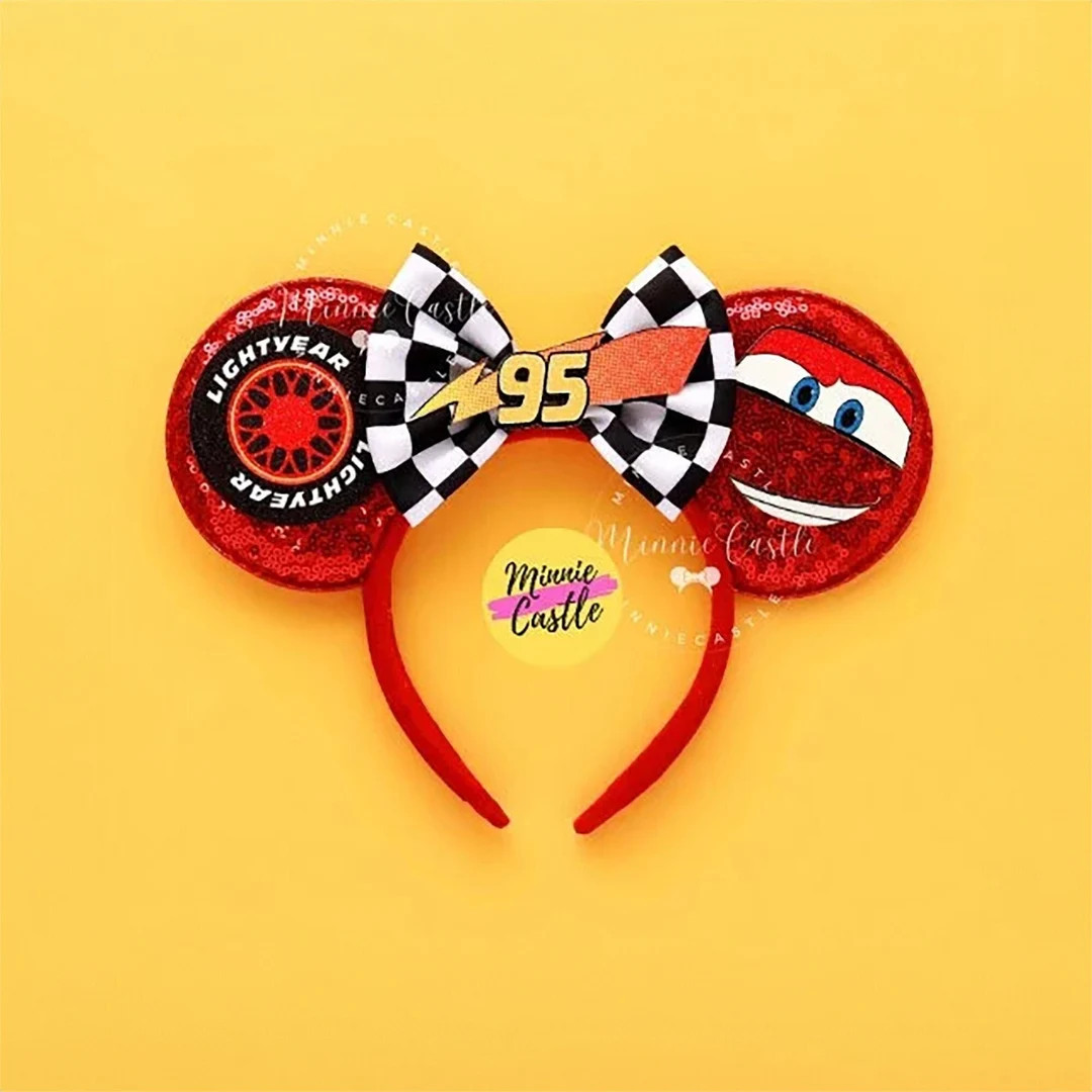 Cars ears, Mickey Ears, Cars Mickey Ears, Minnie Ears, Race Cars Mouse Ears, Mouse Ears headband,... | Etsy (US)