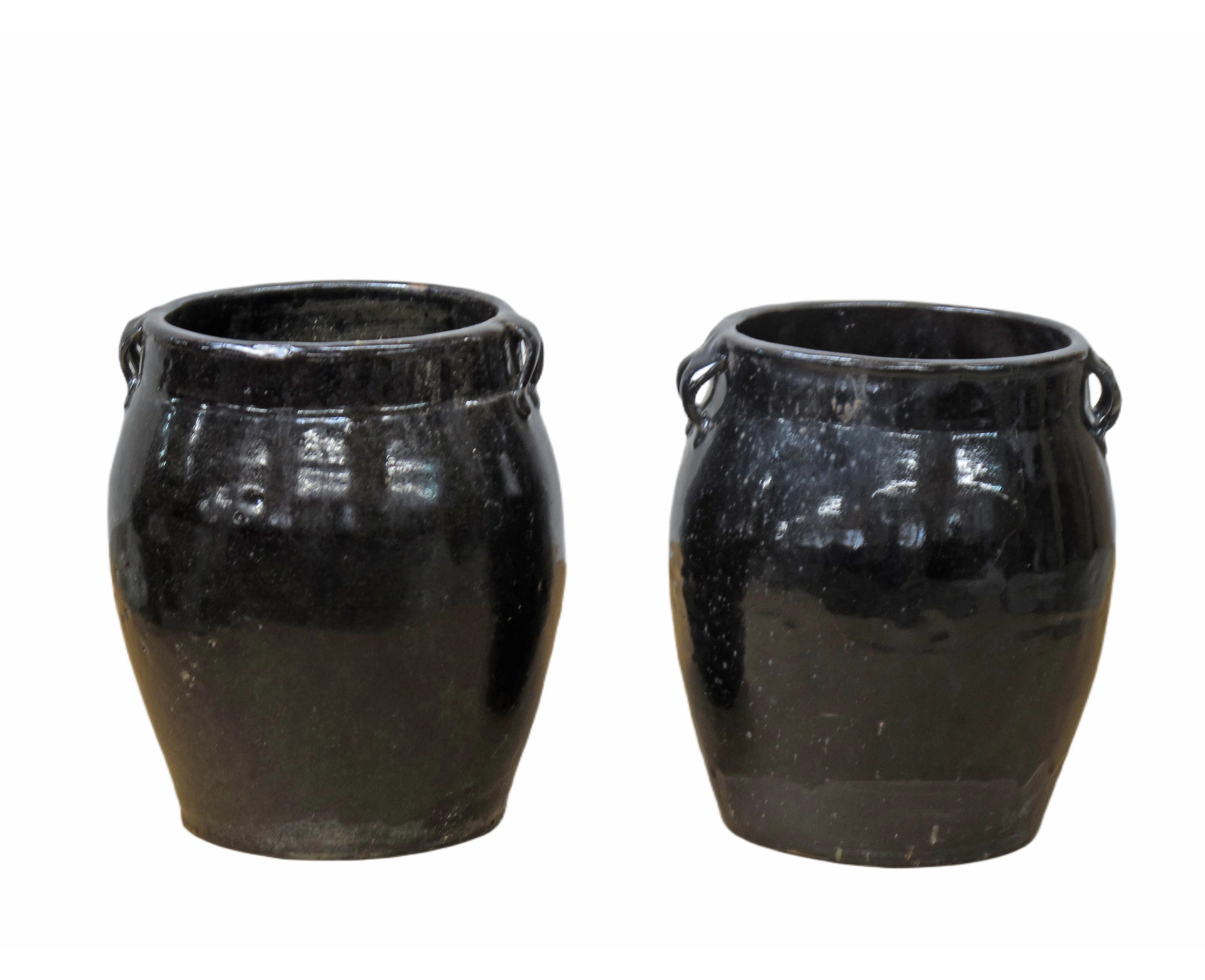 Asian Classic Handmade Pottery Table Vase (Set of 2) | Wayfair North America