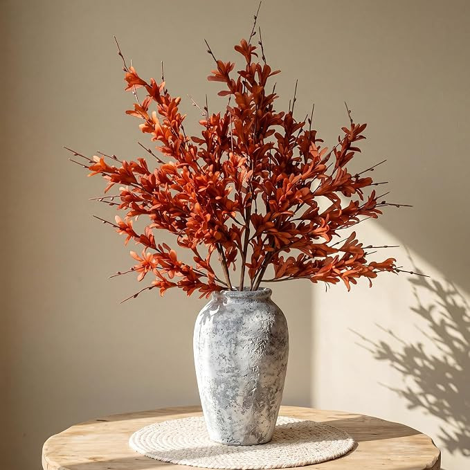 Norme 3 Pack Artificial Fall Flowers 32" Artificial Forsythia for Large Vase Fillers Autumn Home ... | Amazon (US)