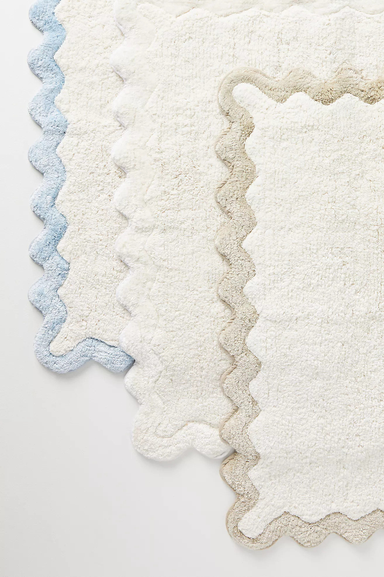 Maeve by Anthropologie Scalloped Cotton Bath Mat | Anthropologie (US)