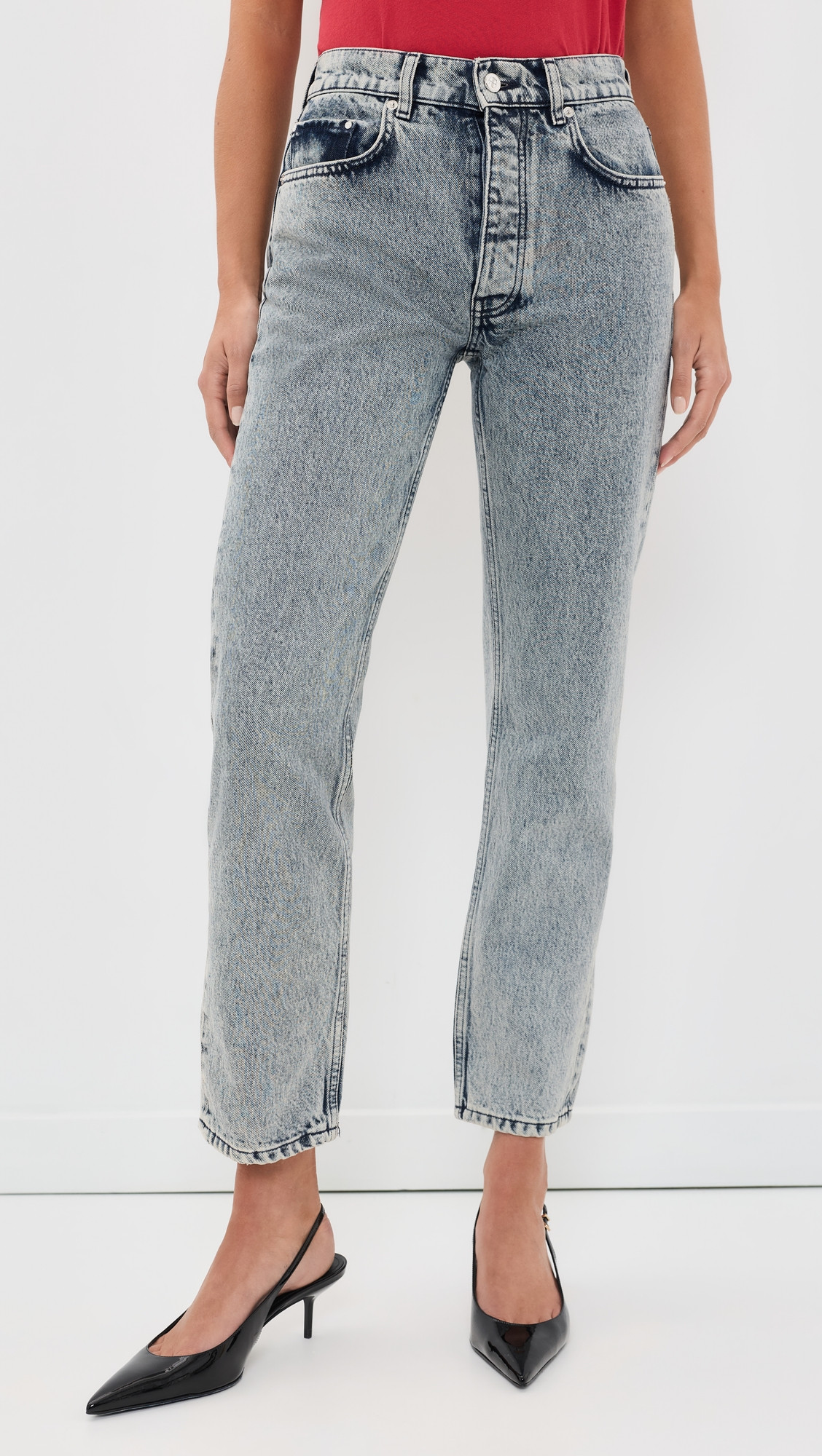 ANINE BING Kate Jeans Snow Blue 31 | Shopbop
