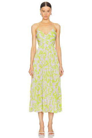 ASTR the Label Blythe Dress in Lime & Lavender Floral from Revolve.com | Revolve Clothing (Global)