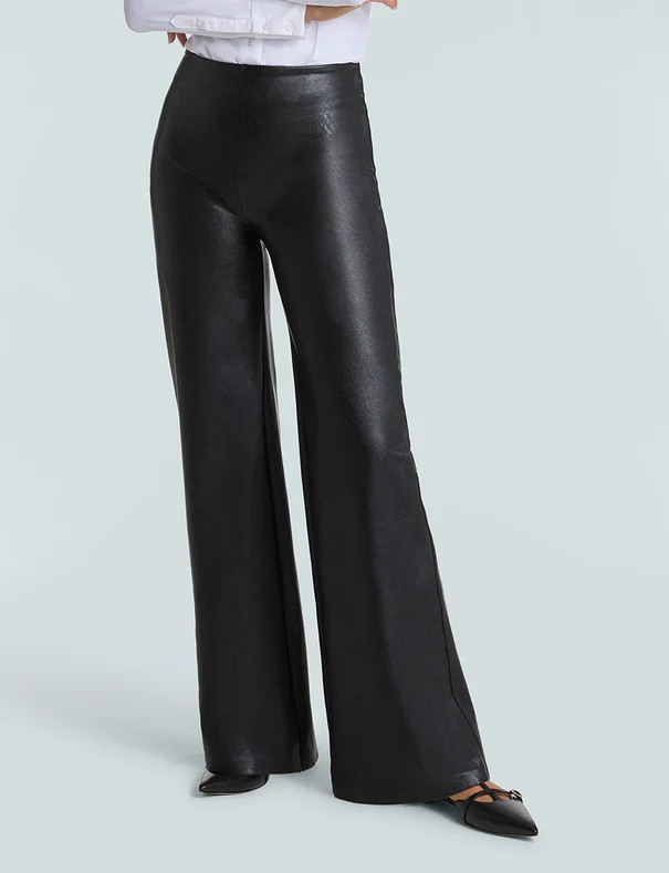 Faux Leather Wide Leg Pant | Commando®