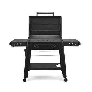 Irontop 2-Burner Griddle 28 in. Propane Flat Top Grill in Black | The Home Depot
