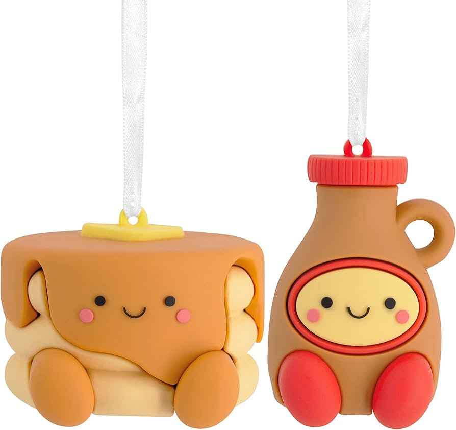 Hallmark Better Together Pancakes and Syrup Magnetic Christmas Ornaments, Set of 2, Shatterproof | Amazon (US)