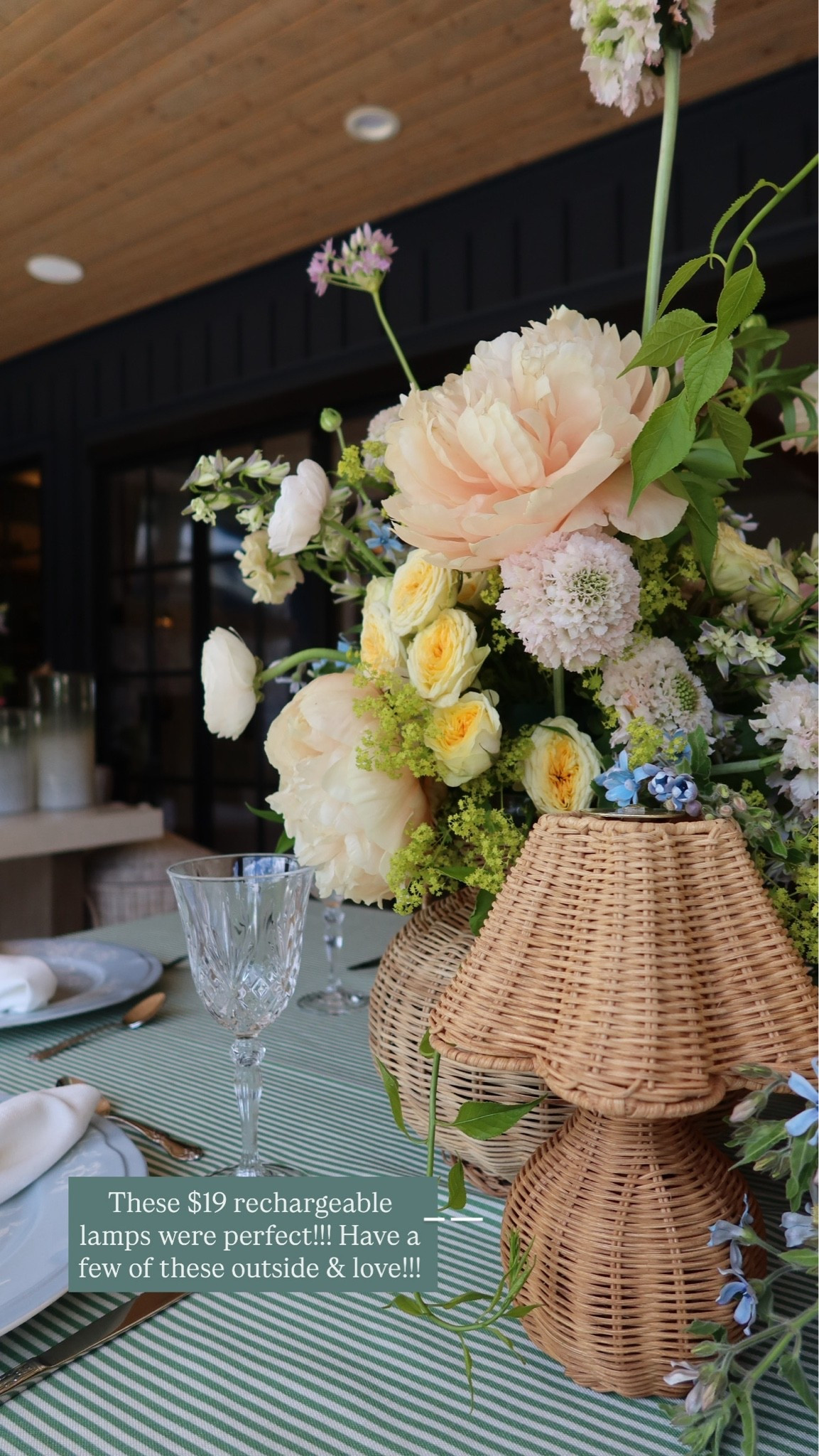 These $19 rattan portable rechargeable lights were the perfect addition to the tablescape! Have a few of these outside & love that they’re cordless & so pretty!

#LTKSaleAlert #LTKHome