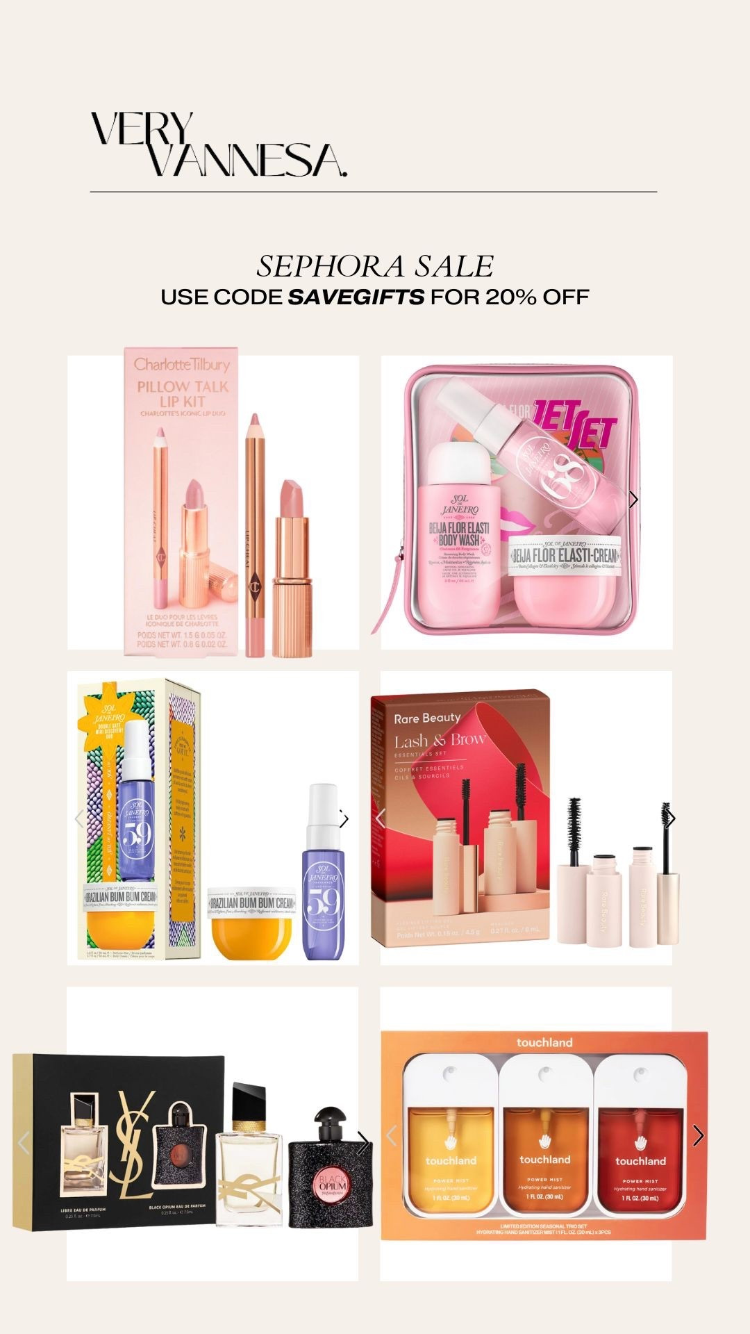 Sephora sale 20% off w code SAVEGIFTS

#LTKSaleAlert #LTKGiftGuide #LTKHoliday