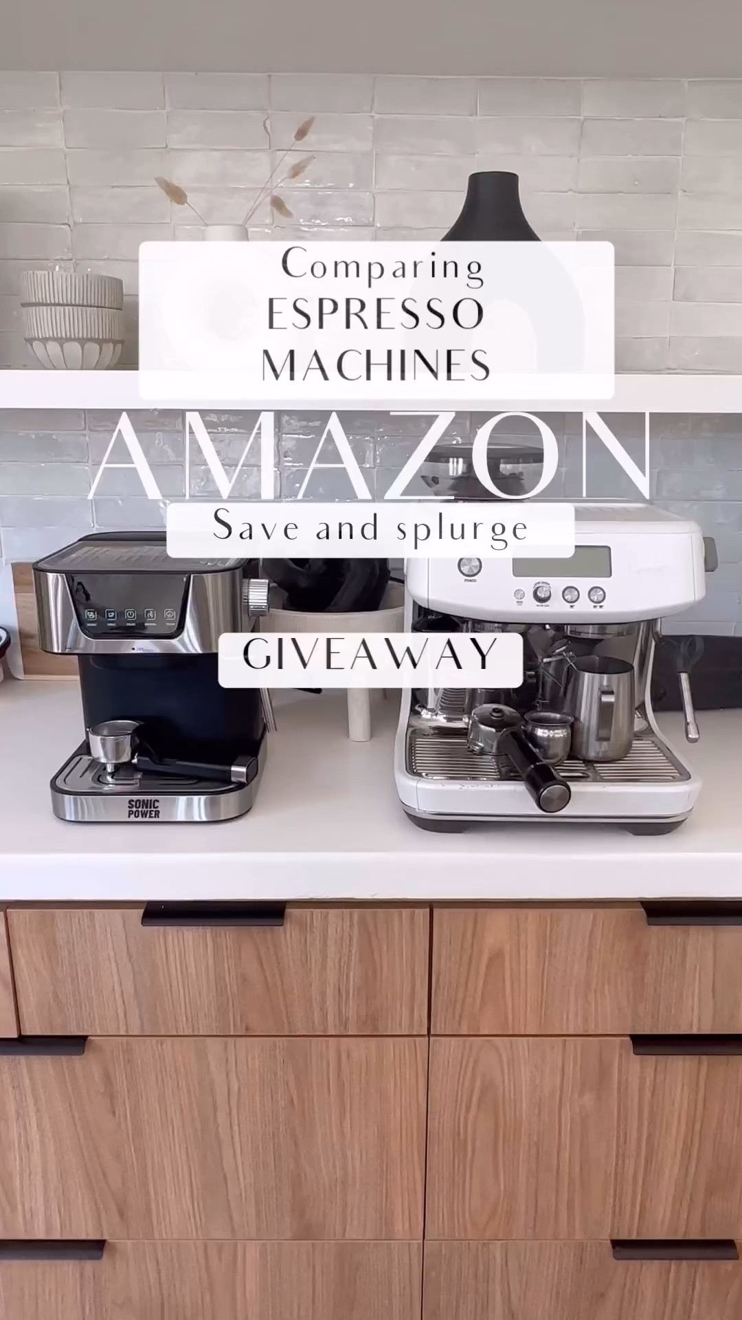 Splurge or Save? Would you splurge on the heavy duty breville with coffee bean grinder, hot water dispenser, water tank with filter, stainless steel porta filter, and steamer? Or save on the Amazon version…. lightweight and simple espresso maker which comes with a steamer to froth milk, mug warmer on top, portafilter for ground coffee to make lattes, cappuccinos, etc! 

#LTKhome