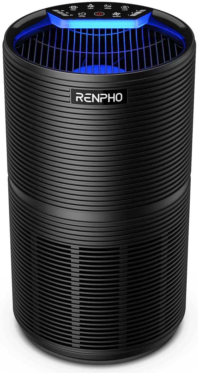 RENPHO HEPA Air Purifier for Home Large Room up to 600 Sq.ft, H13 True HEPA Filter Air Cleaner fo... | Walmart (US)