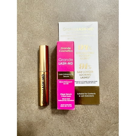 Grande Cosmetics Grande Lash-Md Lash Enhancing Serum! Mini 0.02 Fl Oz Travel New | Walmart (US)