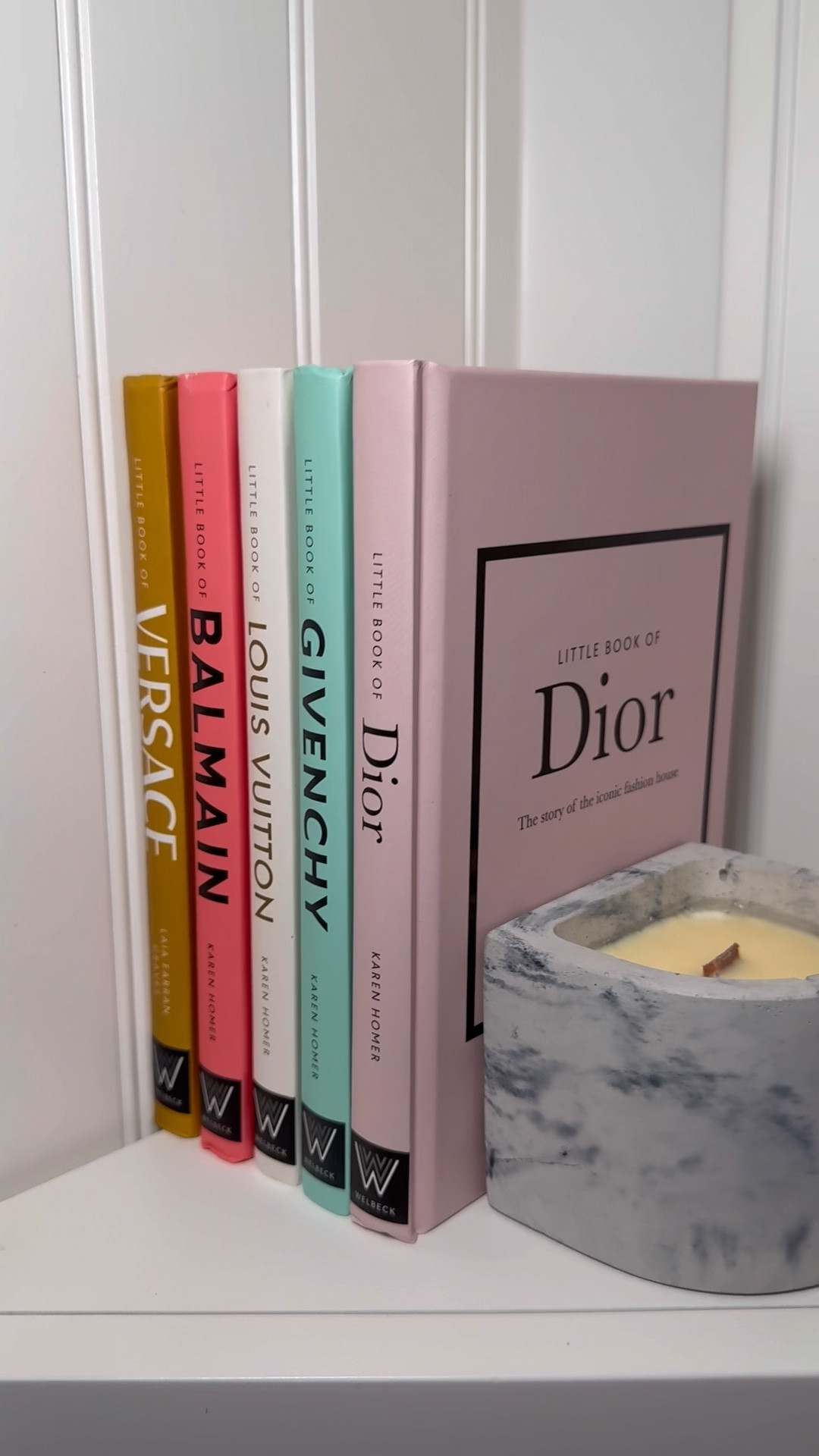 Little book of fashion books 
Bookcase, bookshelf, decor, and coffee table book must have for fashion lovers Dior Gucci, Louis Vuitton, and Chanel hardcover fashion books