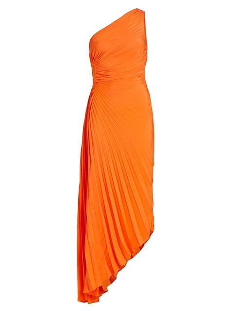 Delfina Pleated Open-Back Gown | Saks Fifth Avenue