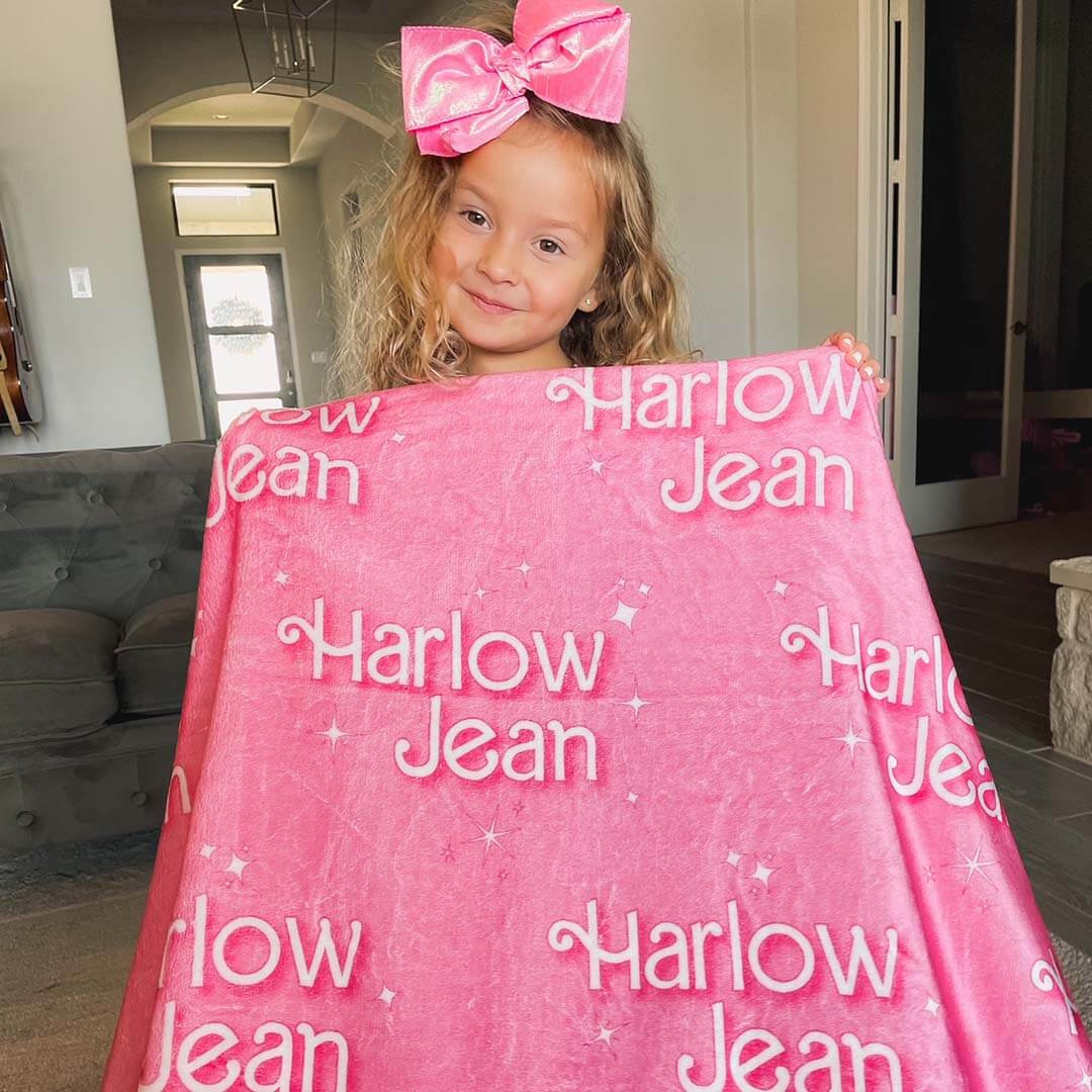 Sparkle Girl | Personalized Kids Blanket | Caden Lane