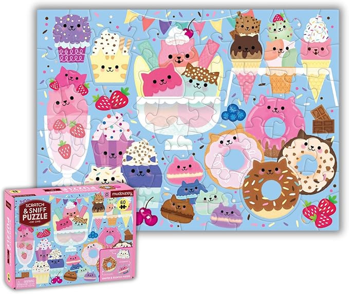 Mudpuppy Cat Cafe 60 Piece Scratch & Sniff Puzzle | Amazon (US)