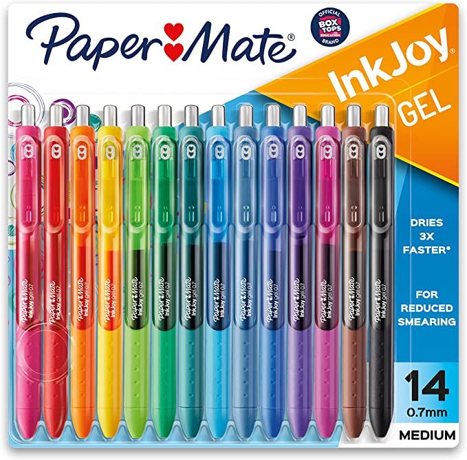 Paper Mate Gel Pens InkJoy Pens, Medium Point, Assorted, 14 Count | Amazon (US)