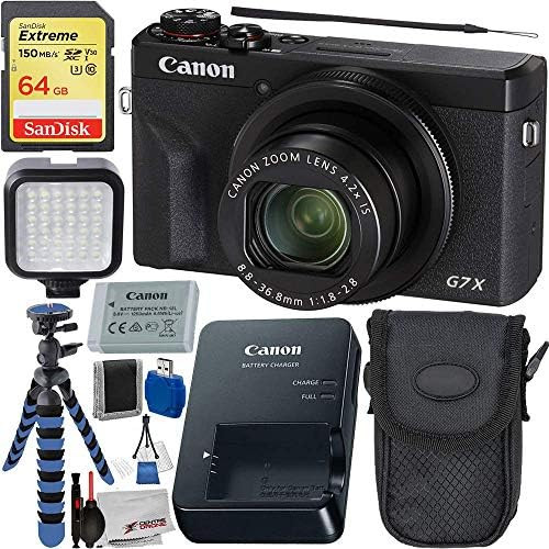 Canon PowerShot G7 X Mark III Digital Camera (Black #3637C001) with Advanced Accessory Bundle (Re... | Amazon (US)