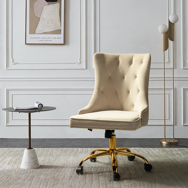 Lisa Swivel Task Chair With Tufted Back | Wayfair North America