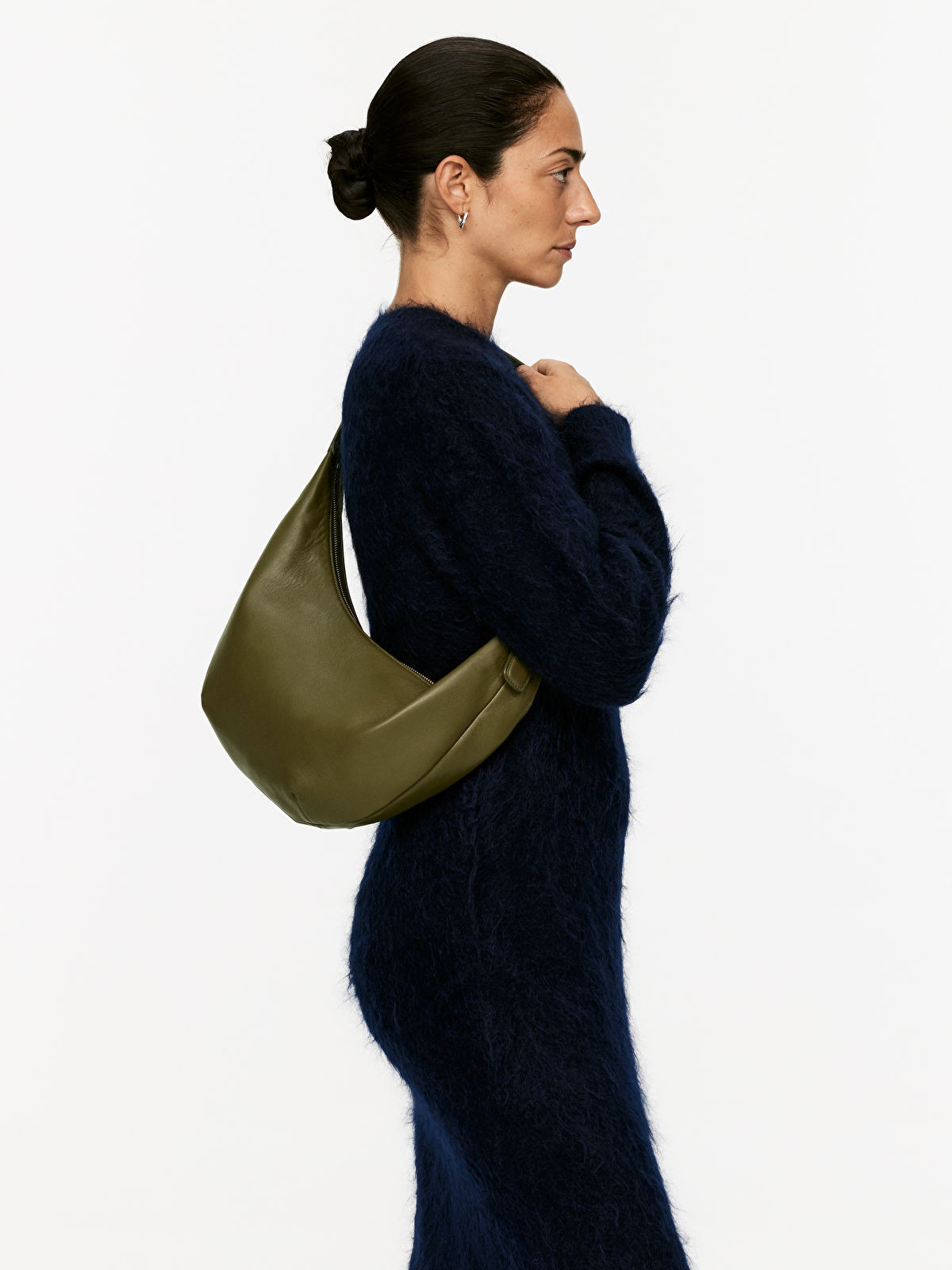 Mid Size Curved Shoulder Bag | Arket UK