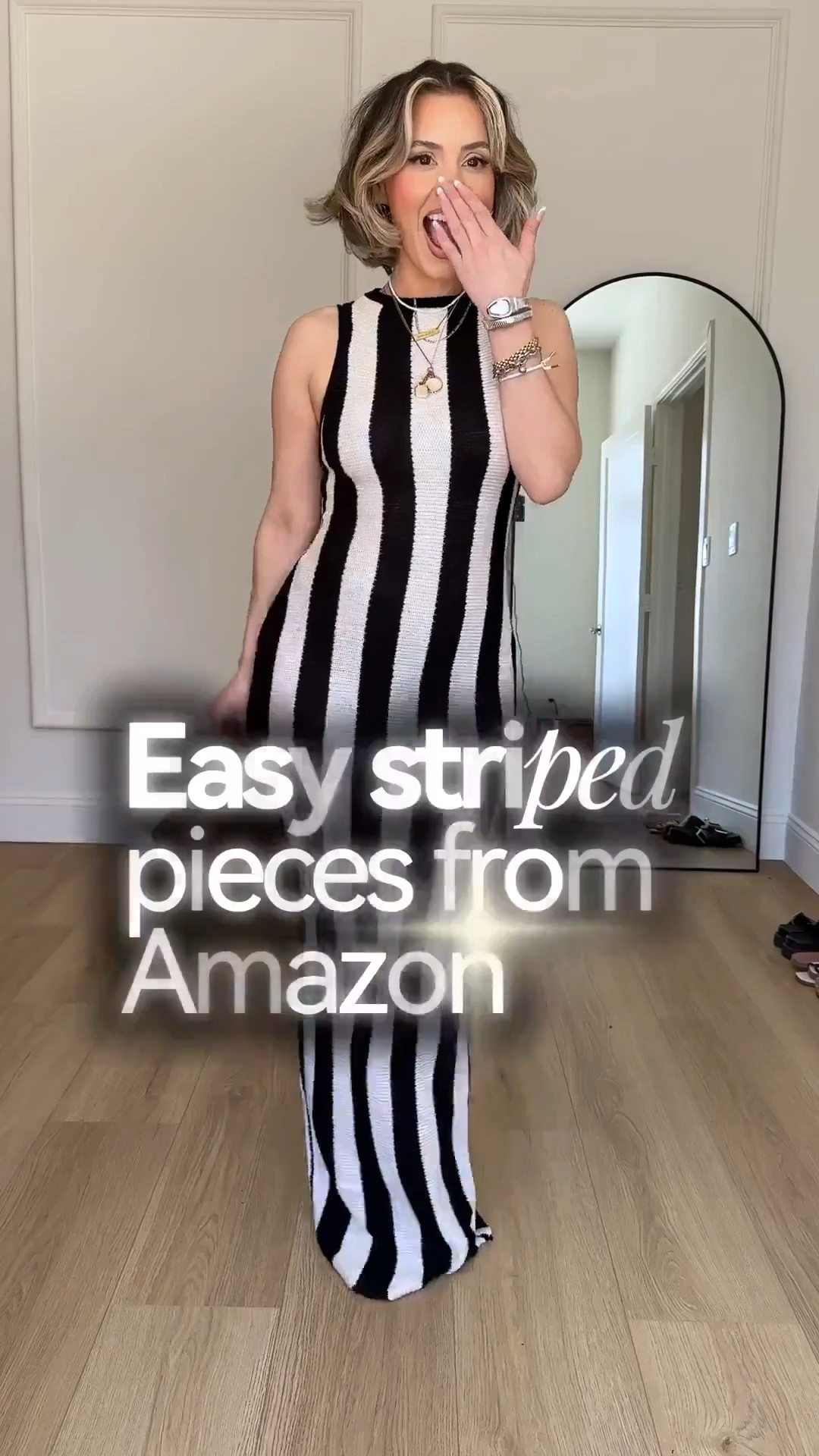 Striped favorites from Amazon 🤗🙌🏼🤍😎

Wearing small in everything 🥰

‼️🚨So the first striped dress, I had to cut a slit in the back bc it’s hard to walk with it otherwise. Also it’s tall-girl friendly!

#LTKgrwm #LTKootd #LTKU