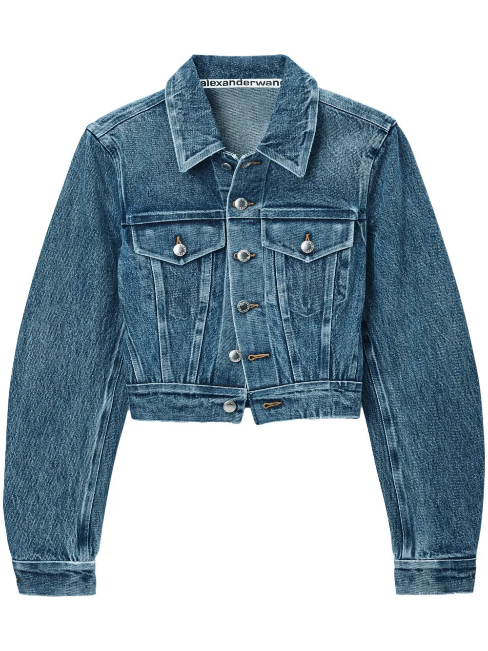 Alexander Wang bonded-seams Denim Jacket  | Blue | FARFETCH | Farfetch Global