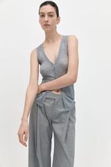 Fine Knit Vest - Grey Marle | St. Agni