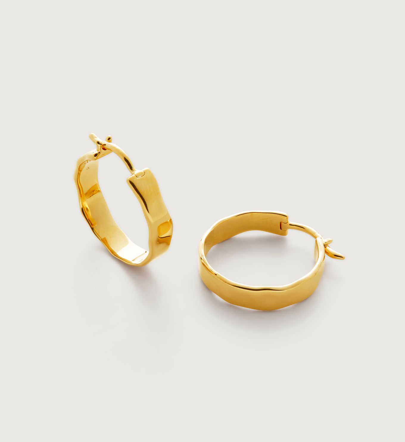 Siren Muse Wave Small Hoop Earrings | Monica Vinader (Global)